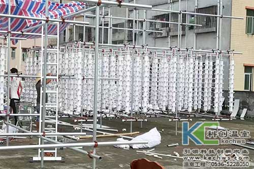 立柱栽培，無土栽培，天空農(nóng)場